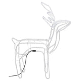 VidaXL Kerstfiguur rendier 2 st 76x42x87 cm warmwit