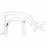 VidaXL Kerstfiguur rendier 3 st 73x31x45 cm warmwit