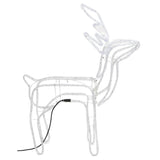 VidaXL Kerstfiguur rendier 2 st 76x42x87 cm koudwit