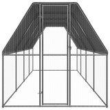 VidaXL Buitenhok voor kippen 2x8x2 m gegalvaniseerd staal