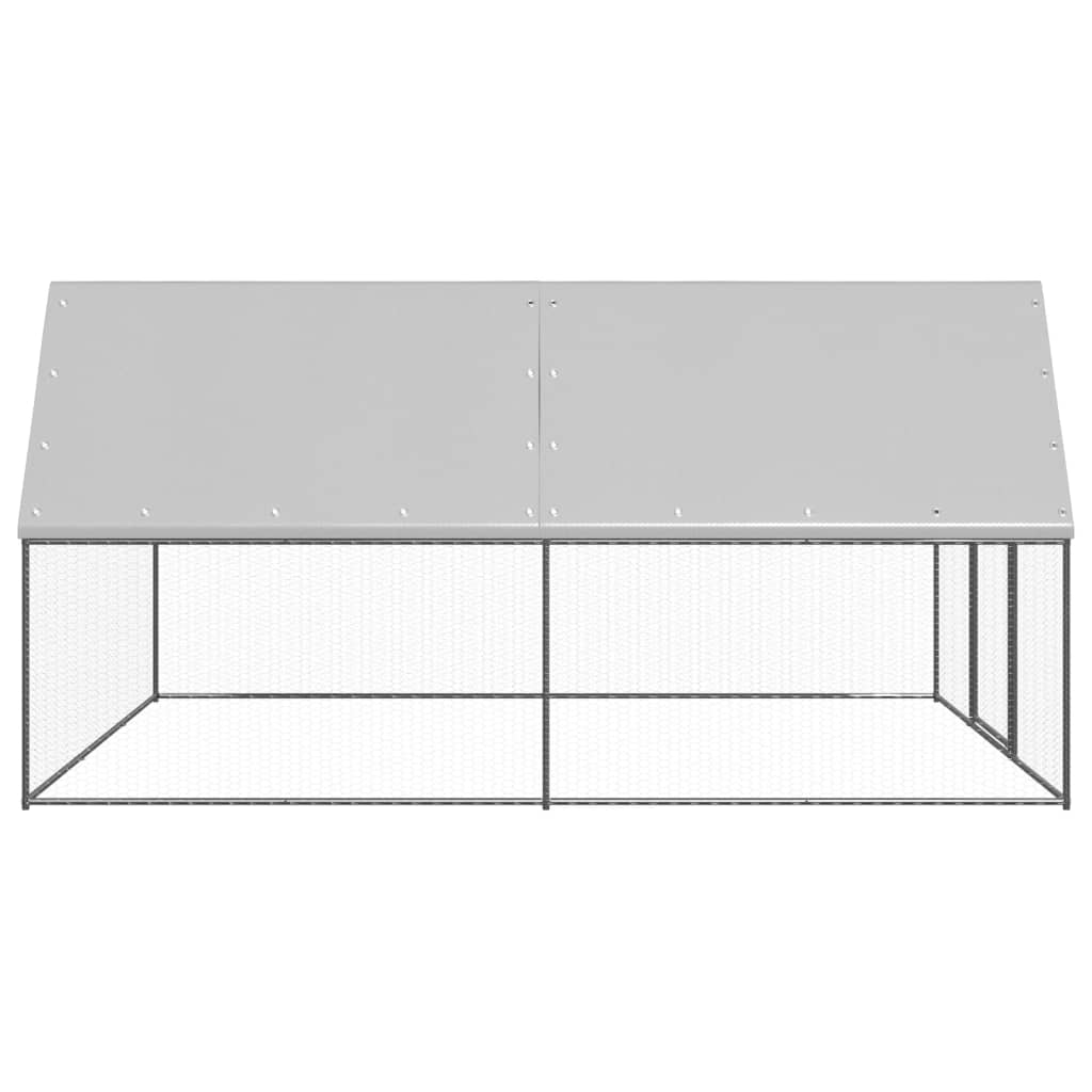 Vidaxl Buitenhok para pollos 3x4x2 M Galvanized Steel