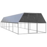 Vidaxl Outdoor Loft für Hühner 3x12x2 m verzinkter Stahl