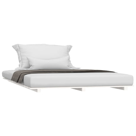 Vidaxl bedframe massief grenenhout wit 120x200 cm