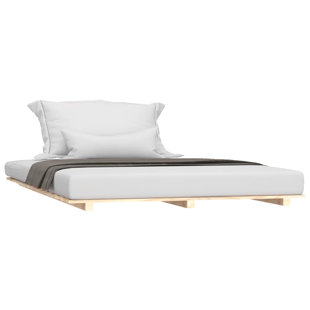 Vidaxl bedframe massief grenenhout 140x190 cm