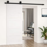 Vidaxl Porte coulissante 80x1.8x204,5 cm Pine solide blanc