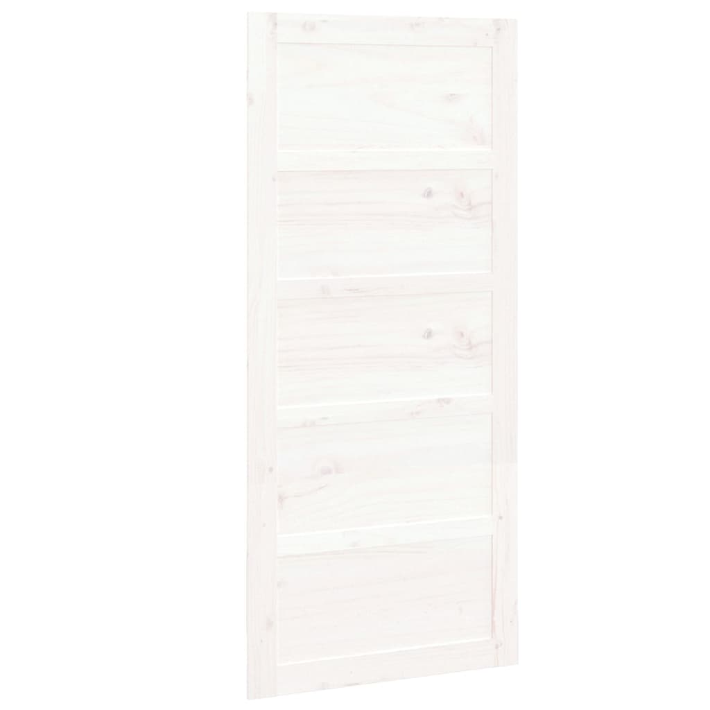 Porta scorrevole Vidaxl 90x1.8x204.5 cm Pino solido bianco