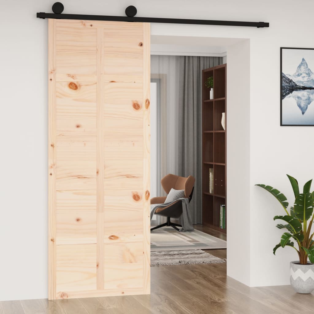 Vidaxl sliding door 80x1.8x214 cm solid pine