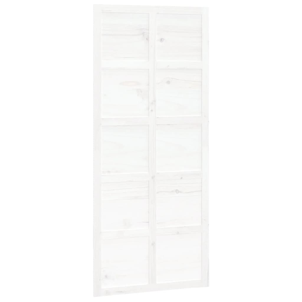 Porta scorrevole Vidaxl 90x1.8x214 cm Pino solido bianco