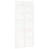 Porta scorrevole Vidaxl 90x1.8x214 cm Pino solido bianco