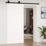 Puerta corredera de Vidaxl 90x1.8x214 cm de pino sólido blanco