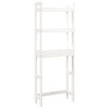 Vidaxl toiletrek 63x26x171 cm massief grenenhout wit