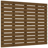 Vidaxl hoofdbord wandmontage 106x3x91,5 cm massief hout honingbruin