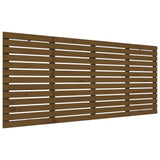 Vidaxl hoofdbord wandmontage 206x3x91,5 cm grenenhout honingbruin