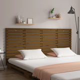 Vidaxl hoofdbord wandmontage 206x3x91,5 cm grenenhout honingbruin