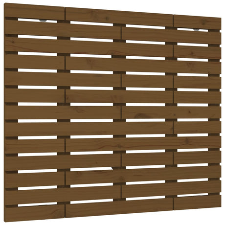 Vidaxl hoofdbord wandmontage 81x3x91,5 cm grenenhout honingbruin