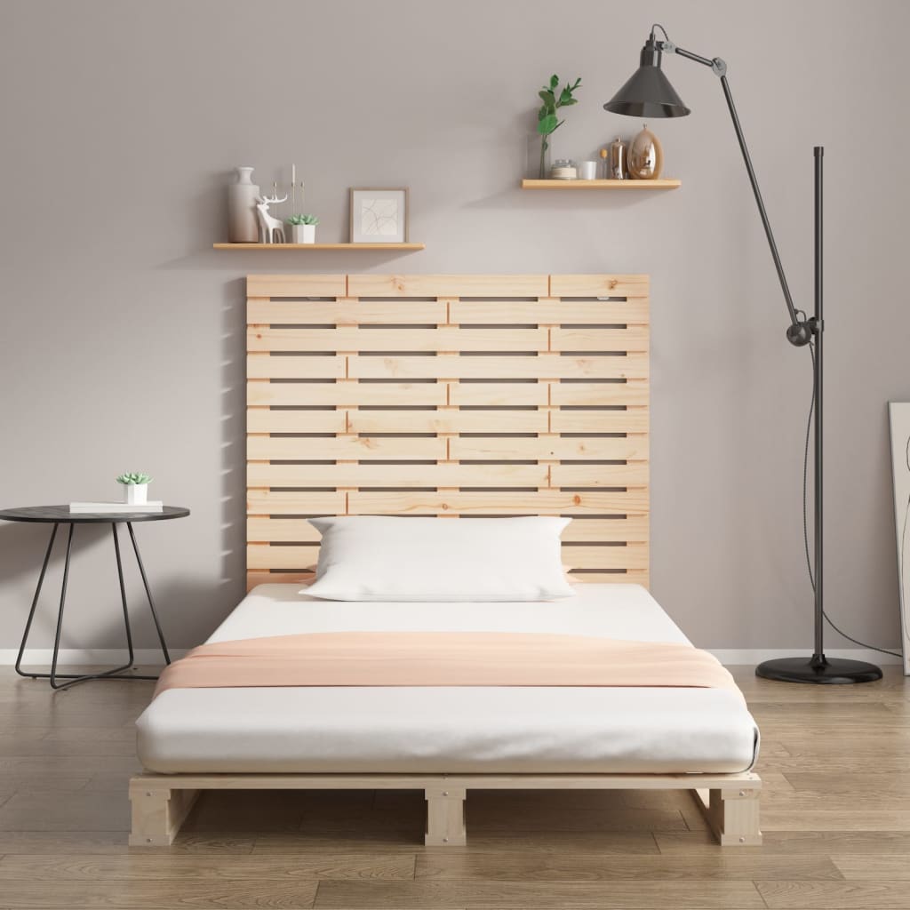 Vidaxl hoofdbord wandmontage 141x3x91,5 cm massief grenenhout
