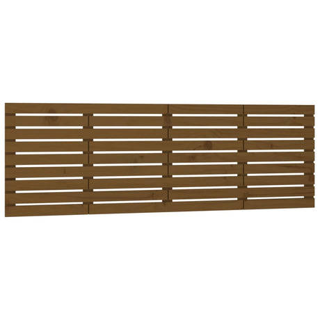 Vidaxl hoofdbord wandmontage 206x3x63 cm grenenhout honingbruin