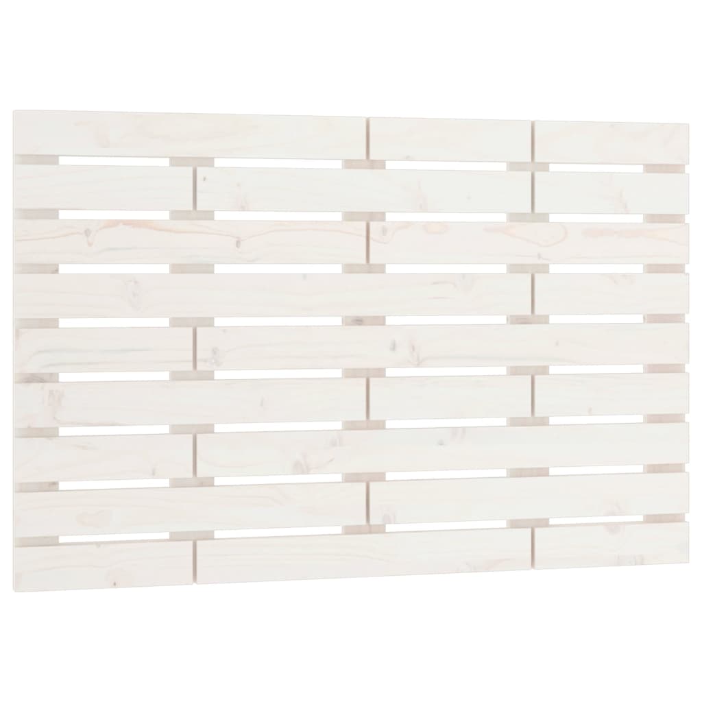 Vidaxl hoofdbord wandmontage 96x3x63 cm massief grenenhout wit