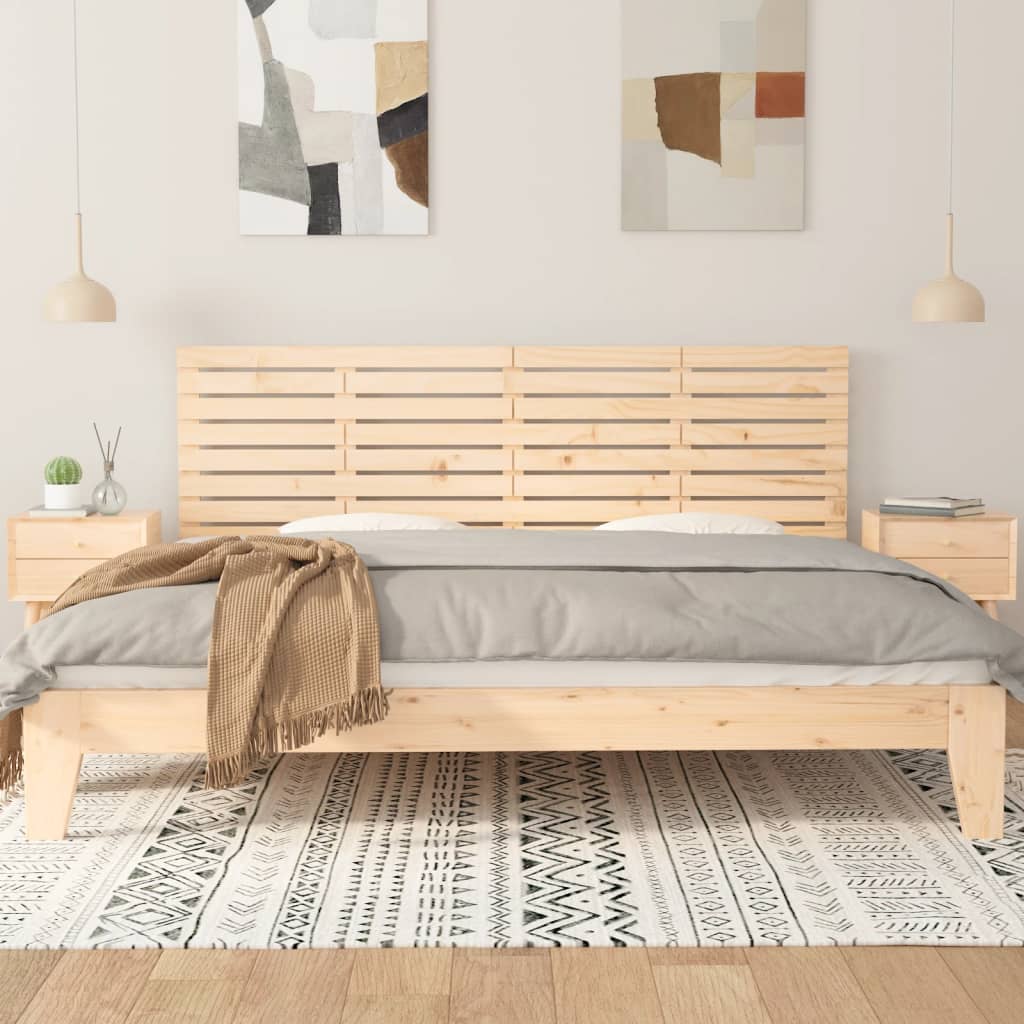 Vidaxl hoofdbord wandmontage 166x3x63 cm massief grenenhout