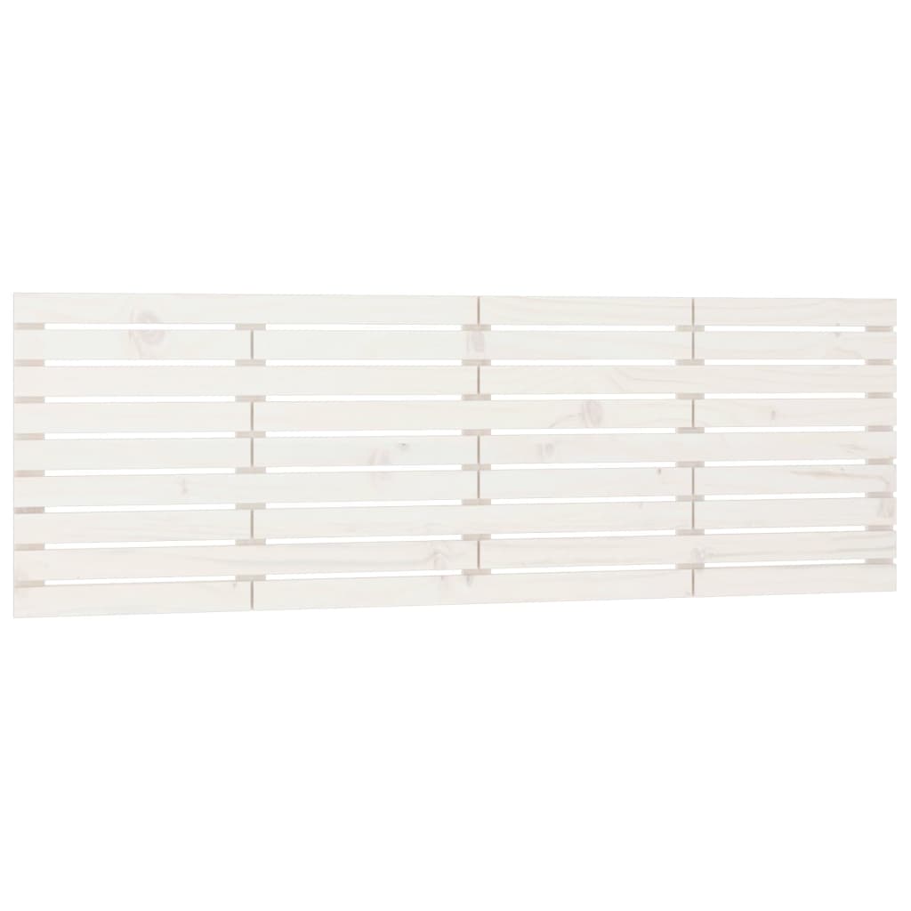 Vidaxl hoofdbord wandmontage 166x3x63 cm massief grenenhout wit