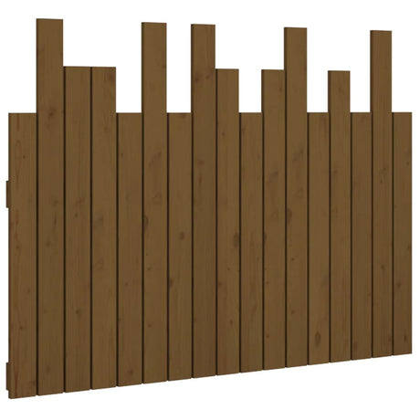 Vidaxl hoofdbord wandmontage 108x3x80 cm grenenhout honingbruin