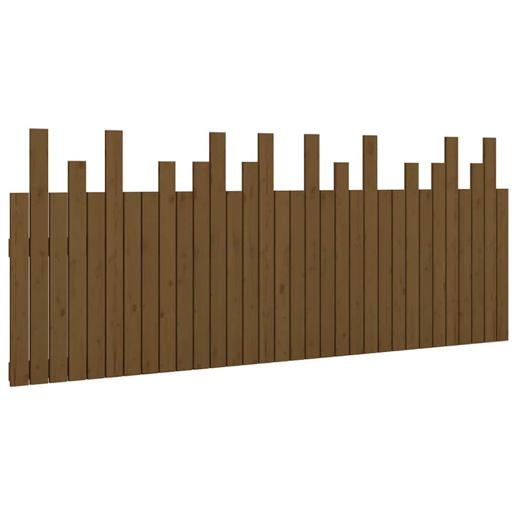 Vidaxl hoofdbord wandmontage 204x3x80 cm grenenhout honingbruin