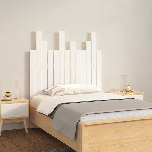 Vidaxl hoofdbord wandmontage 82,5x3x80 cm massief grenenhout wit