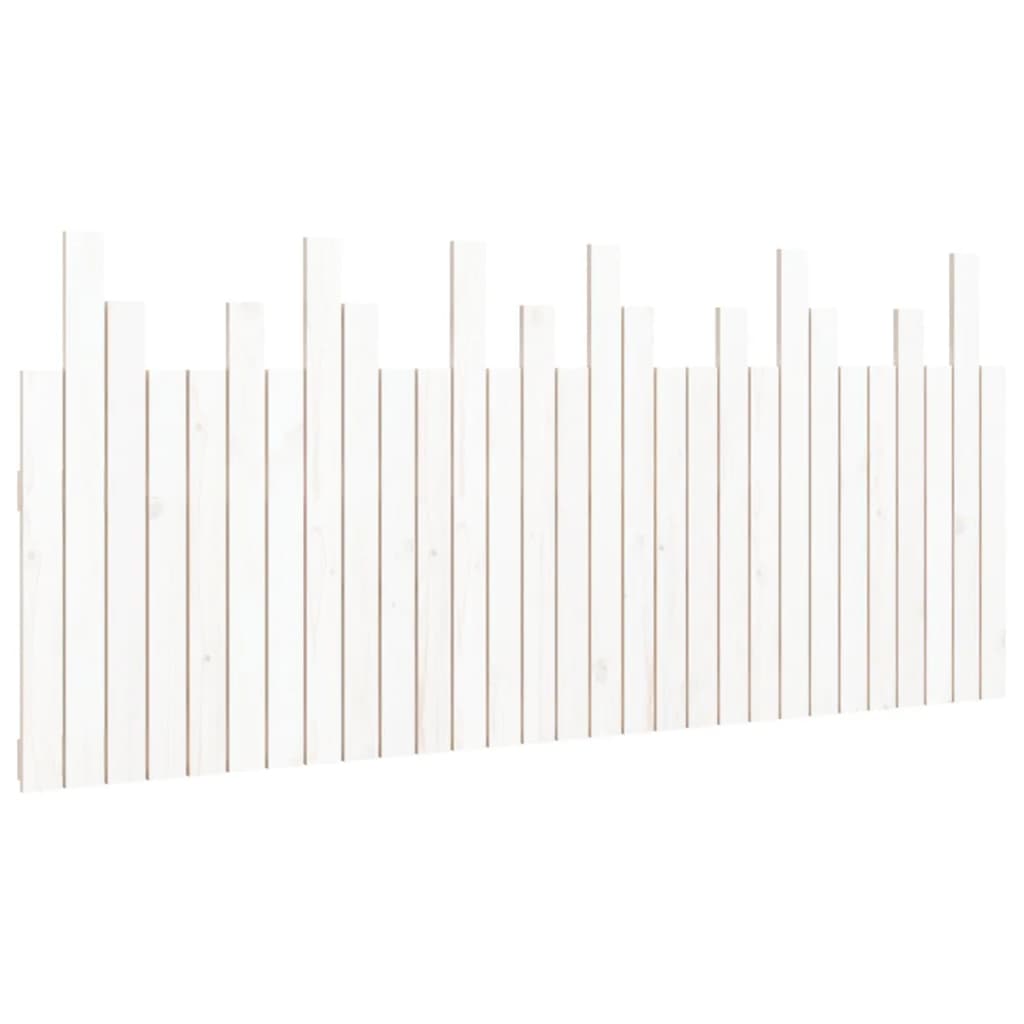 Vidaxl hoofdbord wandmontage 185x3x80 cm massief grenenhout wit