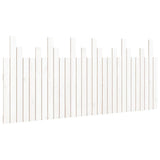 Vidaxl hoofdbord wandmontage 185x3x80 cm massief grenenhout wit