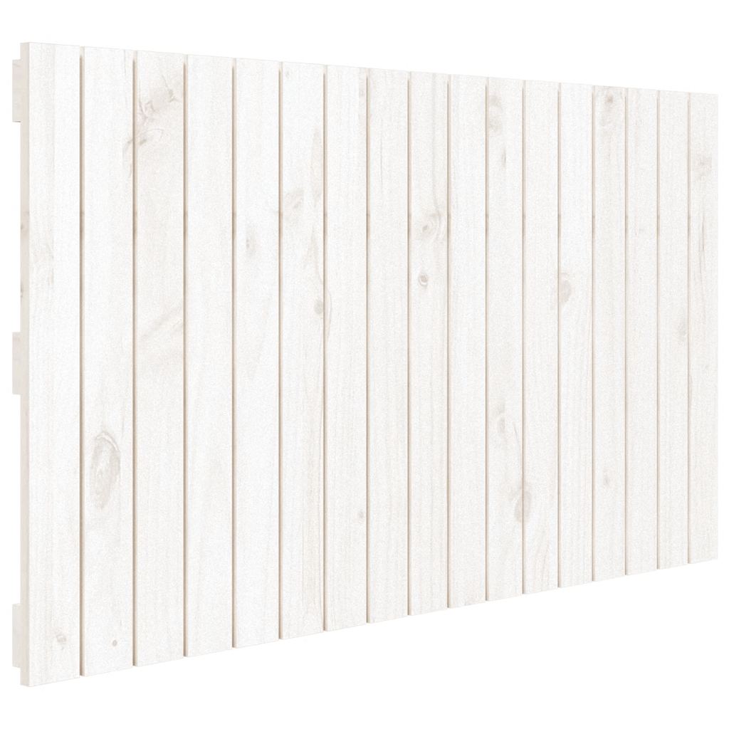Vidaxl wandhoofdbord 108x3x60 cm massief grenenhout wit