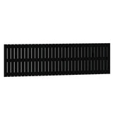 Vidaxl wandhoofdbord 204x3x60 cm massief grenenhout zwart