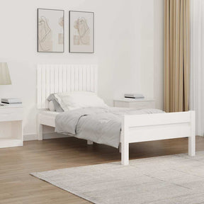 Vidaxl wandhoofdbord 95,5x3x60 cm massief grenenhout wit