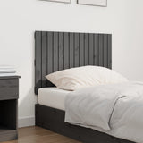 Vidaxl wandhoofdbord 95,5x3x60 cm massief grenenhout grijs