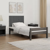 Vidaxl wandhoofdbord 95,5x3x60 cm massief grenenhout grijs