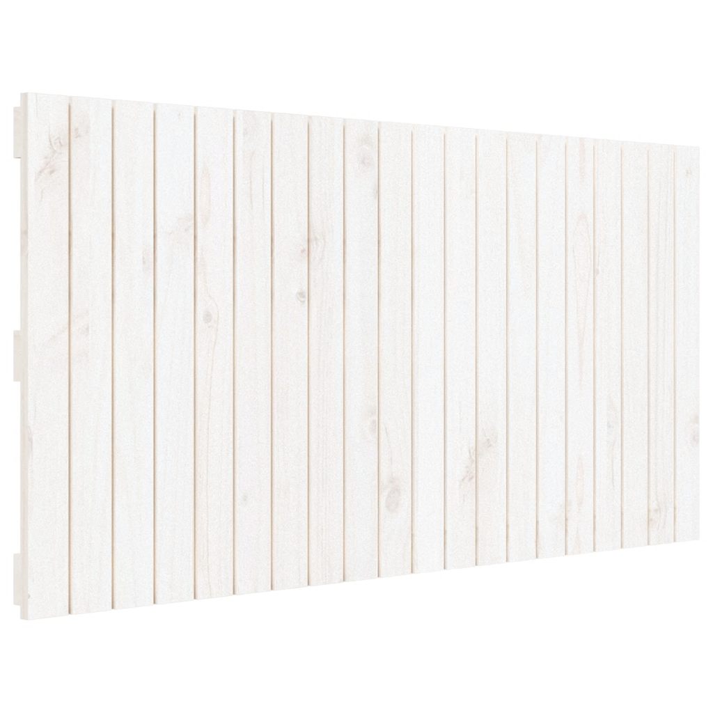 Vidaxl wandhoofdbord 127,5x3x60 cm massief grenenhout wit