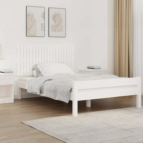Vidaxl wandhoofdbord 127,5x3x60 cm massief grenenhout wit