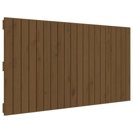 Vidaxl wandhoofdbord 127,5x3x60 cm massief grenenhout honingbruin