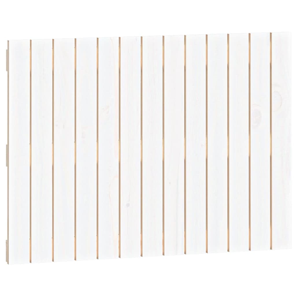 Vidaxl wandhoofdbord 82,5x3x60 cm massief grenenhout wit