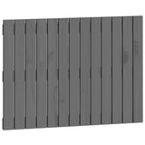 Vidaxl wandhoofdbord 82,5x3x60 cm massief grenenhout grijs