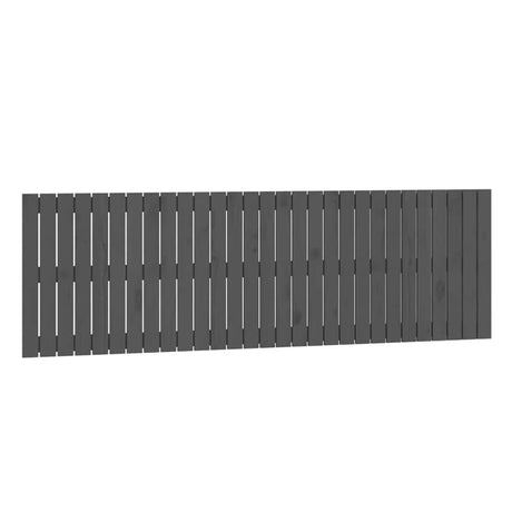 Vidaxl wandhoofdbord 185x3x60 cm massief grenenhout grijs