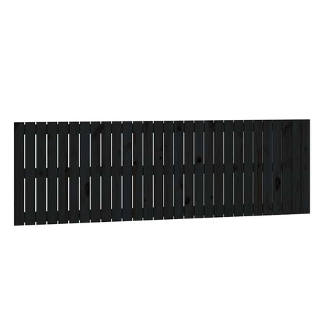 Vidaxl wandhoofdbord 185x3x60 cm massief grenenhout zwart
