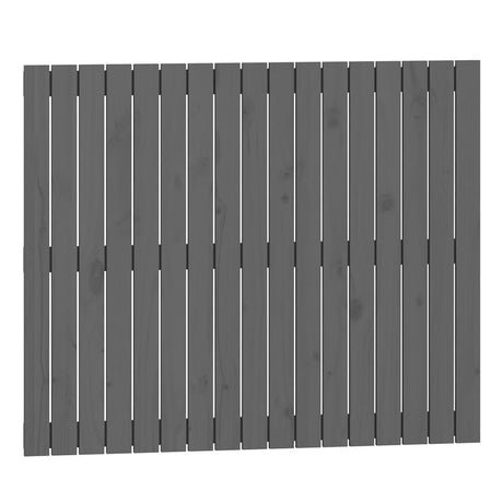Vidaxl wandhoofdbord 108x3x90 cm massief grenenhout grijs