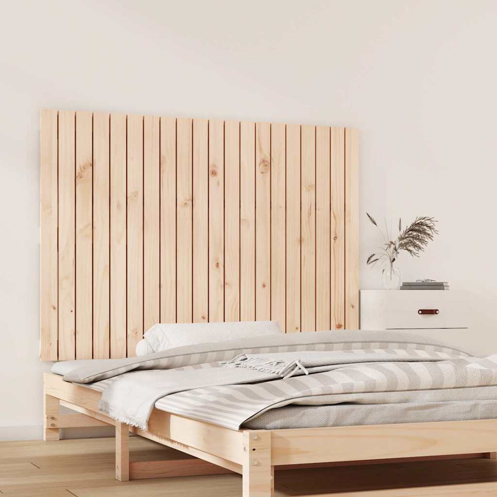 Vidaxl wandhoofdbord 127,5x3x90 cm massief grenenhout