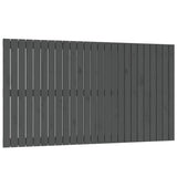 Vidaxl wandhoofdbord 159,5x3x90 cm massief grenenhout grijs