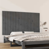 Vidaxl wandhoofdbord 159,5x3x90 cm massief grenenhout grijs