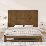 Vidaxl wandhoofdbord 159,5x3x90 cm massief grenenhout honingbruin