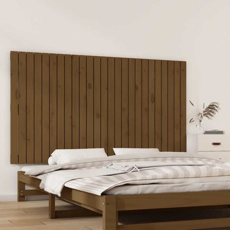 Vidaxl wandhoofdbord 159,5x3x90 cm massief grenenhout honingbruin