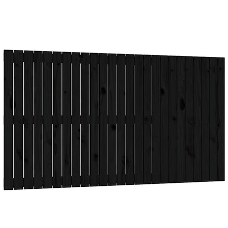 Vidaxl wandhoofdbord 159,5x3x90 cm massief grenenhout zwart