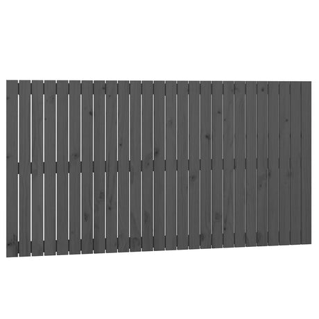 Vidaxl wandhoofdbord 166x3x90 cm massief grenenhout grijs
