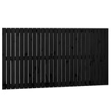 Vidaxl wandhoofdbord 166x3x90 cm massief grenenhout zwart